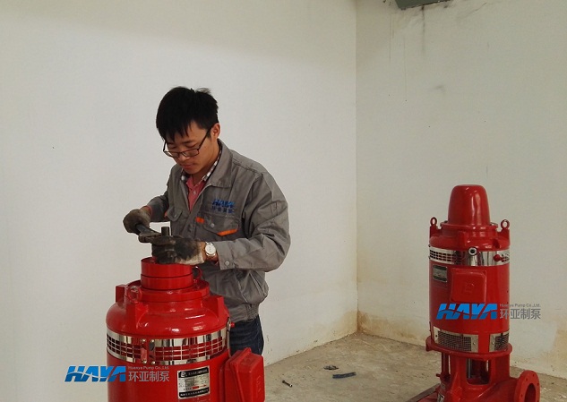 西安市“维维豆奶”深井消防泵安装调试结束(图4)